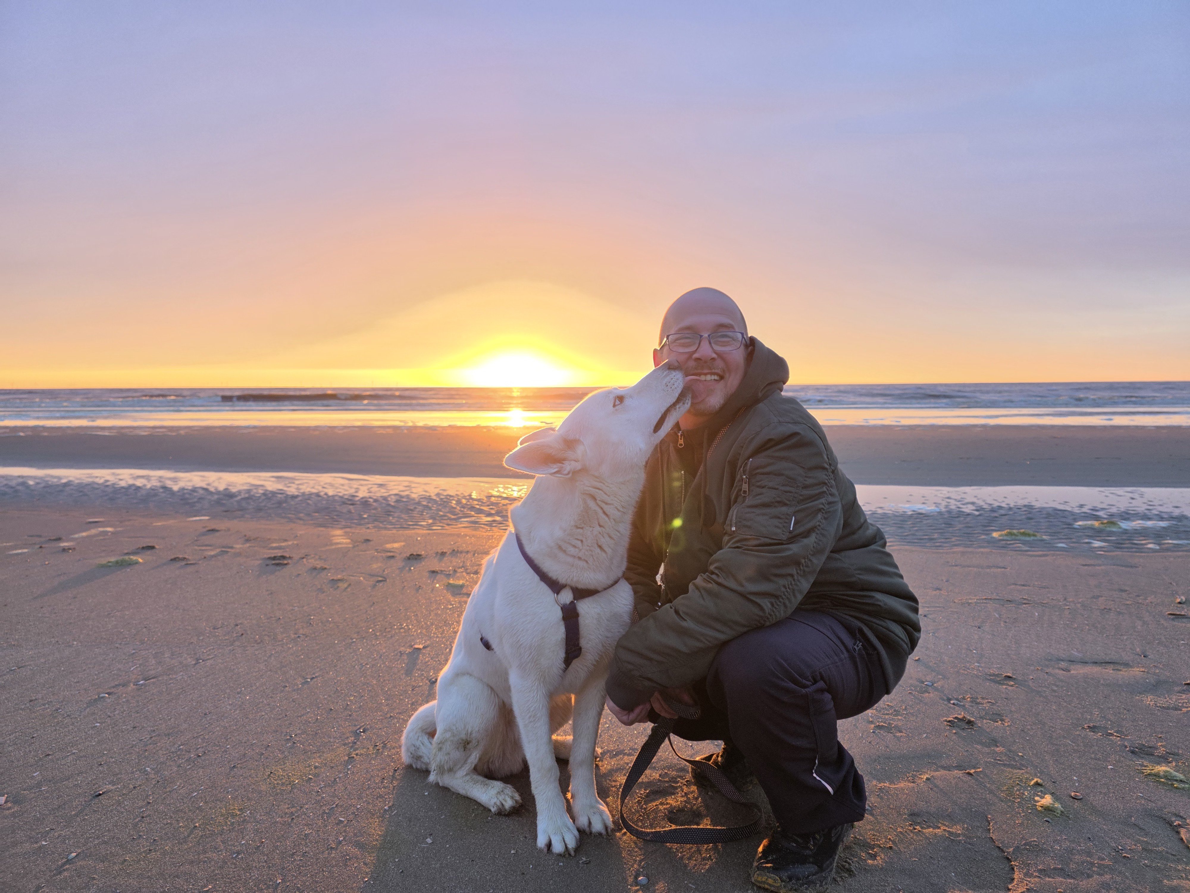 Mohamad Nasri mit Hund