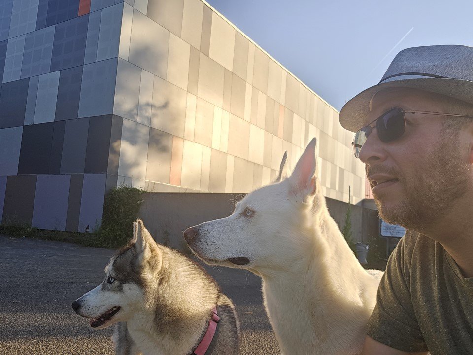 Mohamad Nasri mit Hund